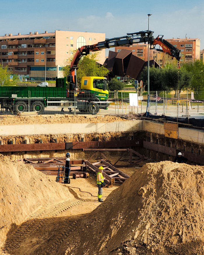 Construction Site in Town